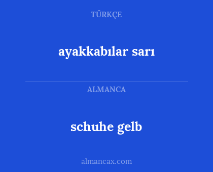 schuhe gelb - ayakkabılar sarı