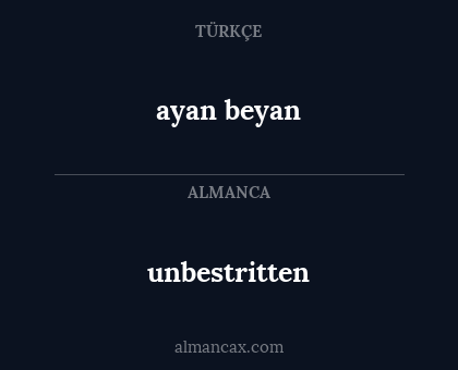 ayan beyan - unbestritten