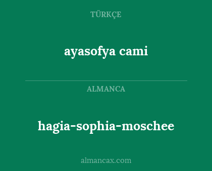 ayasofya cami - hagia-sophia-moschee