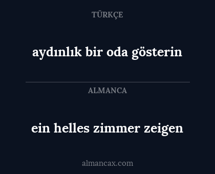 ein helles zimmer zeigen - aydınlık bir oda gösterin