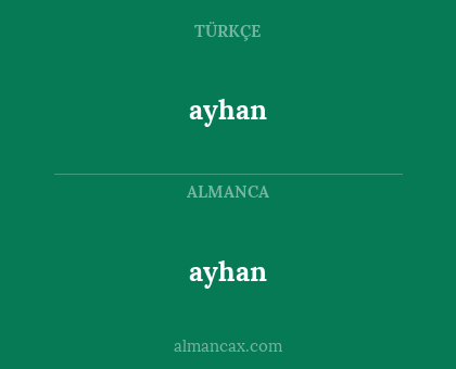ayhan - ayhan