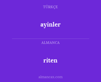 ayinler - riten
