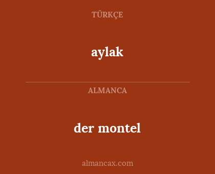 aylak - der montel