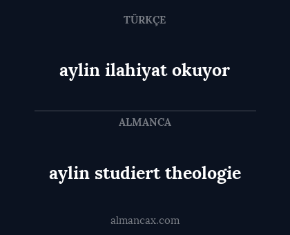 aylin studiert theologie - aylin ilahiyat okuyor