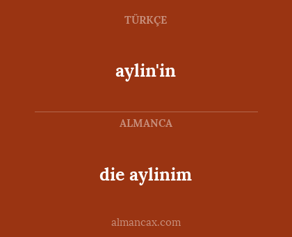 aylin'in - die aylinim