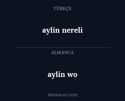 aylin nereli - aylin wo
