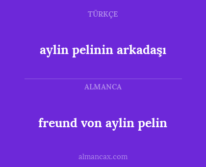 freund von aylin pelin - aylin pelinin arkadaşı