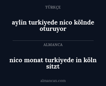 aylin turkiyede nico kölnde oturuyor - nico monat turkiyede in köln sitzt