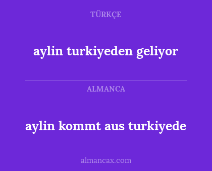 aylin kommt aus turkiyede - aylin turkiyeden geliyor