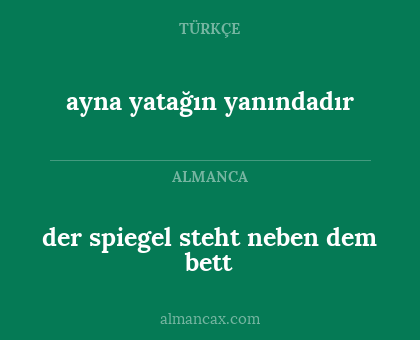 ayna yatağın yanındadır - der spiegel steht neben dem bett