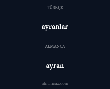 ayran - ayranlar