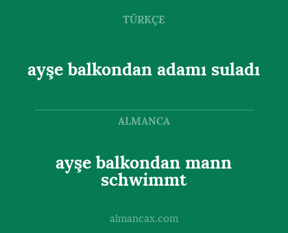 ayşe balkondan mann schwimmt - ayşe balkondan adamı suladı