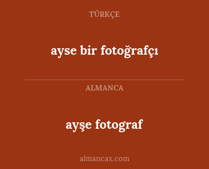 ayşe fotograf - ayse bir fotoğrafçı