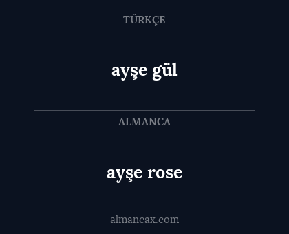 ayşe rose - ayşe gül