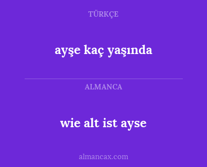 ayşe kaç yaşında - wie alt ist ayse