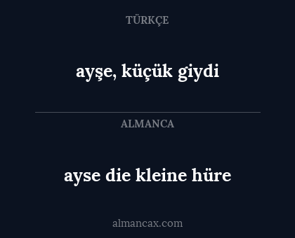 ayşe, küçük giydi - ayse die kleine hüre