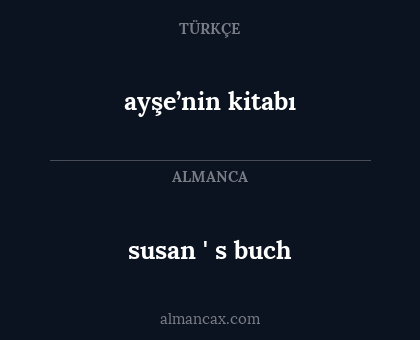 ayşe’nin kitabı - susan ' s buch