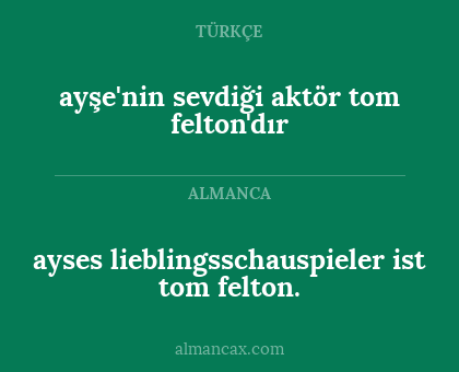 ayşe'nin sevdiği aktör tom felton'dır - ayses lieblingsschauspieler ist tom felton.