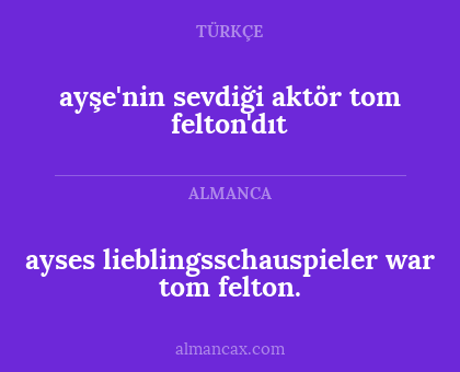 ayşe'nin sevdiği aktör tom felton'dıt - ayses lieblingsschauspieler war tom felton.
