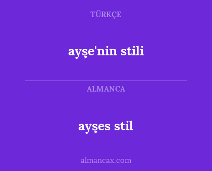 ayşes stil - ayşe'nin stili