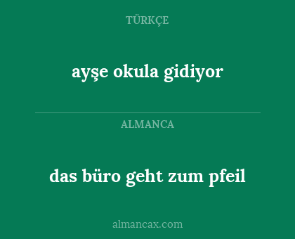 ayşe okula gidiyor - das büro geht zum pfeil