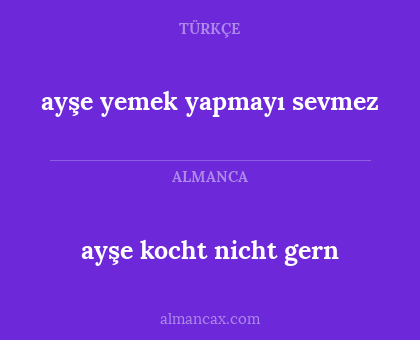 ayşe kocht nicht gern - ayşe yemek yapmayı sevmez