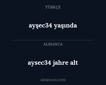aysec34 jahre alt - ayşec34 yaşında