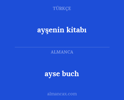 ayse buch - ayşenin kitabı