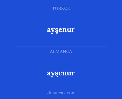 ayşenur - ayşenur