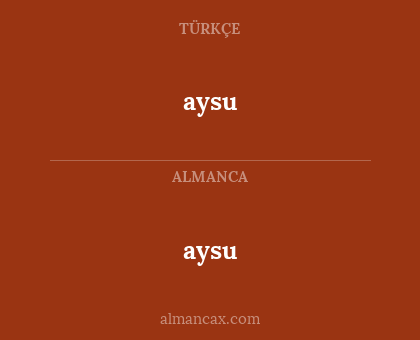 aysu - aysu