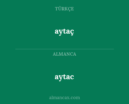 aytac - aytaç
