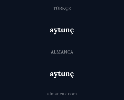 aytunç - aytunç