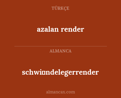 azalan render - schwi̇ndelegerrender