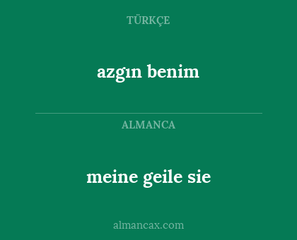 azgın benim - meine geile sie
