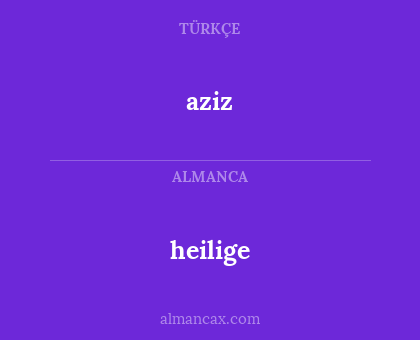 heilige - aziz