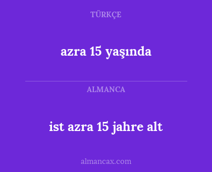 azra 15 yaşında - ist azra 15 jahre alt