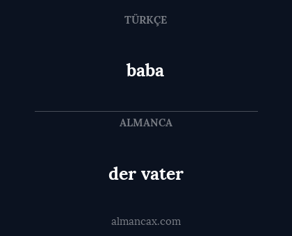 der vater - baba