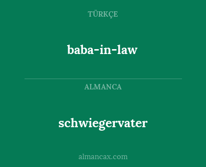baba-in-law - schwiegervater