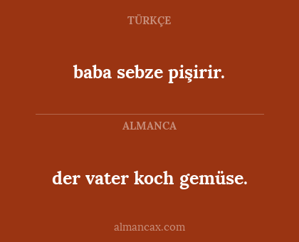 baba sebze pişirir. - der vater koch gemüse.