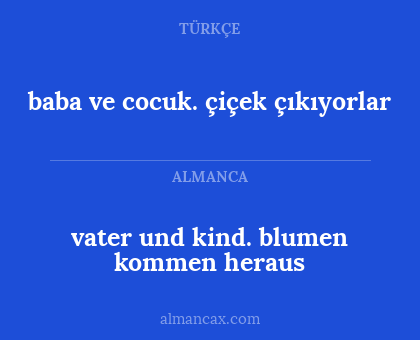vater und kind. blumen kommen heraus - baba ve cocuk. çiçek çıkıyorlar