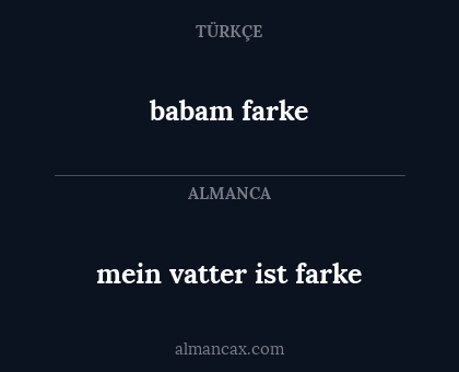 babam farke - mein vatter ist farke