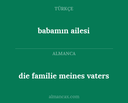babamın ailesi - die familie meines vaters
