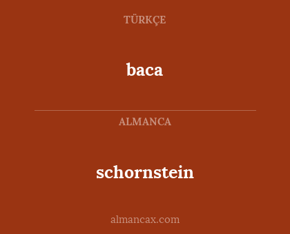schornstein - baca