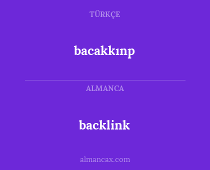 bacakkınp - backlink