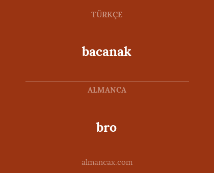bro - bacanak