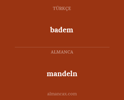mandeln - badem
