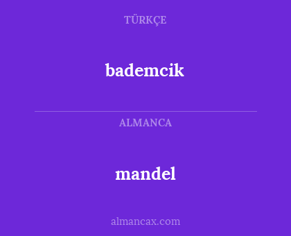 mandel - bademcik
