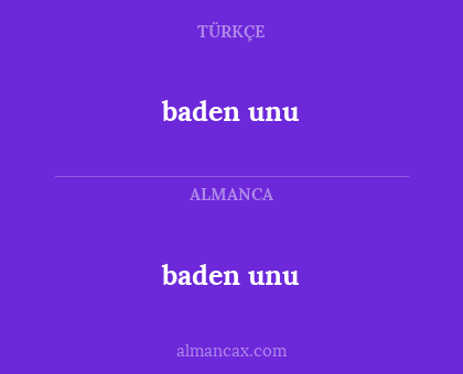 baden unu - baden unu