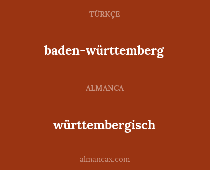 württembergisch - baden-württemberg