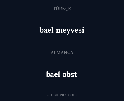 bael
obst - bael
meyvesi